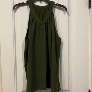 Hunter green top and shorts set.